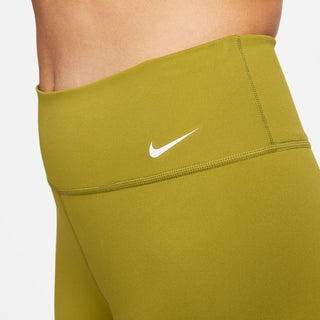 Nike Womens One Dri-FIT Mid Rise 7" Shorts | Moss/White