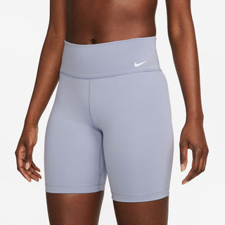 Nike Womens One Dri-FIT Mid Rise 7" Shorts | Indigo Haze/White