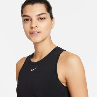 Nike Womens Dri-FIT One Luxe Tank | Black/Reflective Silver