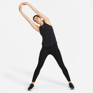 Nike Womens Dri-FIT One Luxe Tank | Black/Reflective Silver
