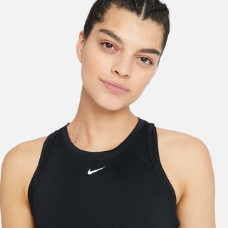 Nike Womens Dri-FIT One Standard Fit Tank | Black/White