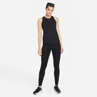 Nike Womens Dri-FIT One Standard Fit Tank | Black/White
