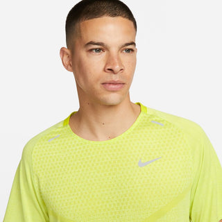 Nike Mens Dri-FIT ADV Short Sleeve Tee | Bright Cactus/Reflective Silver
