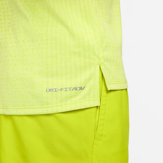 Nike Mens Dri-FIT ADV Short Sleeve Tee | Bright Cactus/Reflective Silver