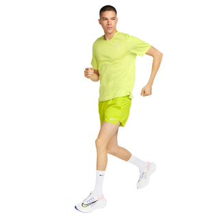 Nike Mens Dri-FIT ADV Short Sleeve Tee | Bright Cactus/Reflective Silver