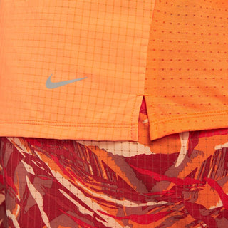 Nike Dri-FIT Trail Solar Chase Short Sleeve | Bright Mandarin/Olive Flak