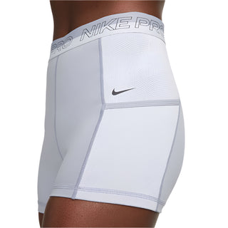 Nike Womens Pro High-Wasited 3" Training Shorts | Indigo Haze/Oxygen Purple