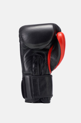 Sting Evolution Velcro Boxing Gloves | Black/Red