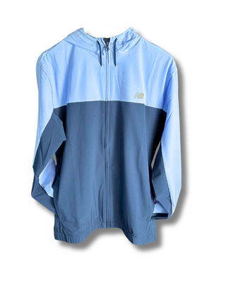 New Balance Mens Woven Full Zip Jacket | NB Navy