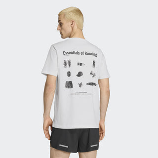 Adidas Mens Essential Graphic Tee | White