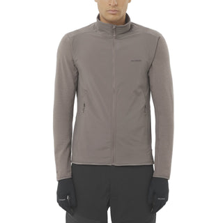 Salomon Essential Lightwarm Hybrid Full Zip | Iron