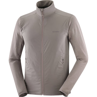 Salomon Essential Lightwarm Hybrid Full Zip | Iron