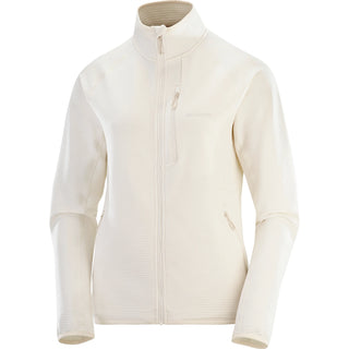 Salomon Essential LightWarm Full Zip | Whisper White