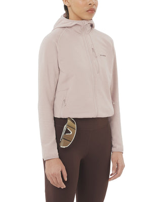 Salomon Essential Lightwarm Fullzip Hoodie Etherea – Taskers Sports