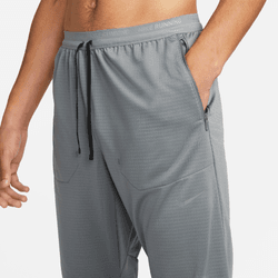 Nike Mens Dri FIT Phenom Elite Knit Running Pants Smoke Grey Reflective Silver