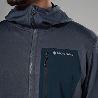 Montane Mens Protium CP Hooded Fleece Jacket | Dark Sky