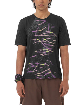Salomon Mens Shakeout Core Graphic Tee | Deep Black