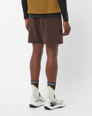 Salomon Mens Shakeout 2-in-1 7" Shorts | Coffee Bean