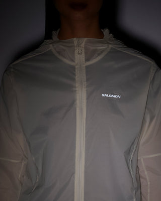 Salomon Womens Sense Aero Wind Jacket | Whisper White