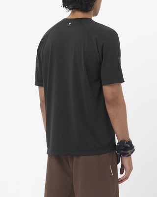 Salomon Mens Shakeout Core Graphic Tee | Deep Black