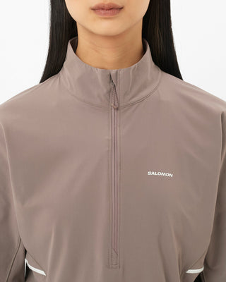 Salomon Womens Sense Aero Hybrid Half Zip | Iron