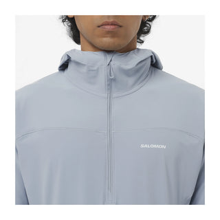 Salomon Mens Sense Aero Hybrid Half Zip Midlayer | Trade Winds