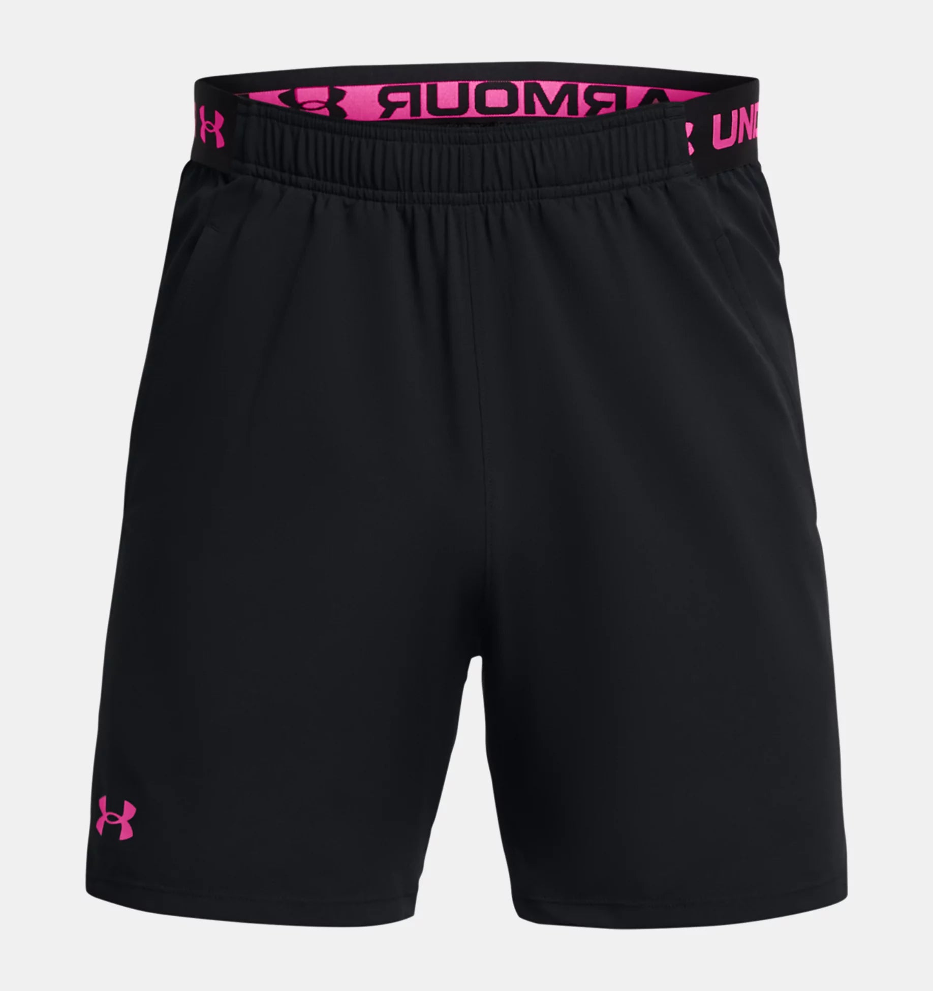 Pink under armour shorts sales