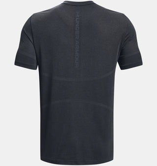 Under Armour Rush Seamless Legacy SS Tee | Pitch Gray/Black