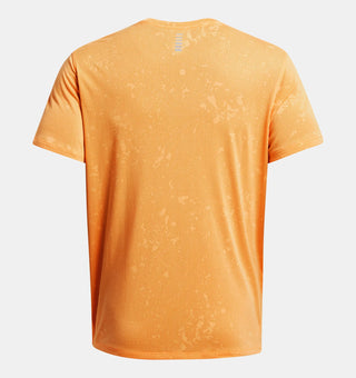 Under Armour Mens Launch Splatter Tee | Nova Orange/Atomic