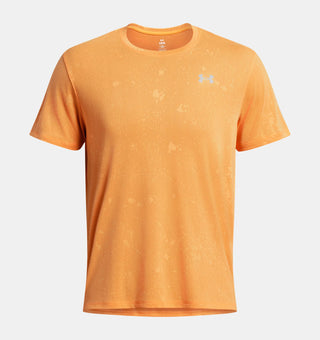 Under Armour Mens Launch Splatter Tee | Nova Orange/Atomic