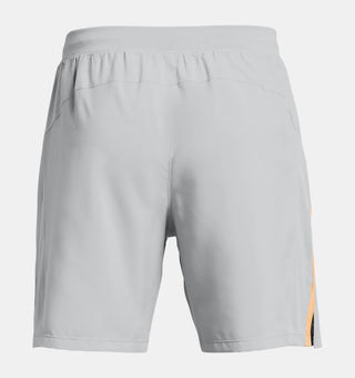 Under Armour Mens Launch 7" Shorts | Mod Grey/Nova Orange