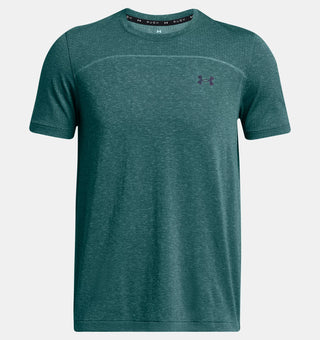 Under Armour Mens Vanish Elite Seamless Wordmark Tee | Hydro Teal