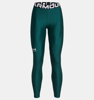 Under Armour Womens Heat Gear Authentics Leggings | Hydro Teal/White