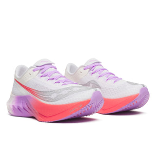Saucony Womens Endorphin Pro 4 | White/Crocus