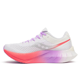 Saucony Womens Endorphin Pro 4 | White/Crocus