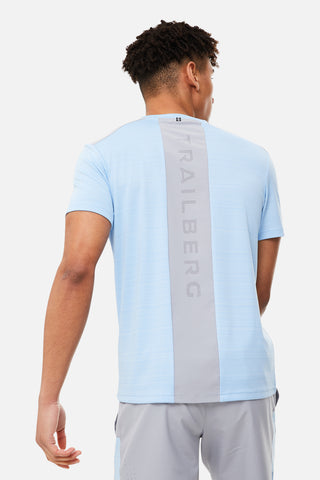 Trailberg Mens Cloud SS24 Tee | Sky/Grey