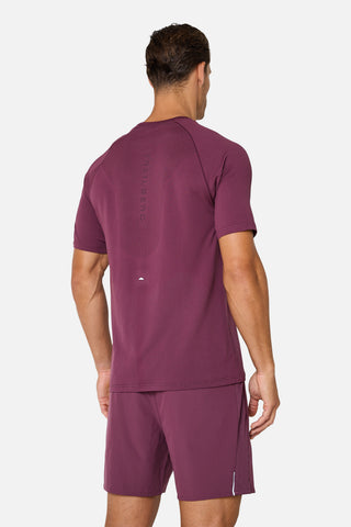 Trailberg Driftline Seamless T-Shirt | Deep Merlot