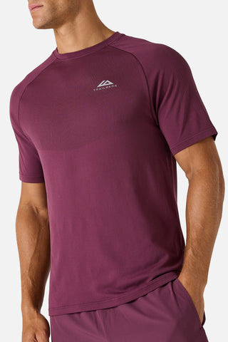 Trailberg Driftline Seamless T-Shirt | Deep Merlot