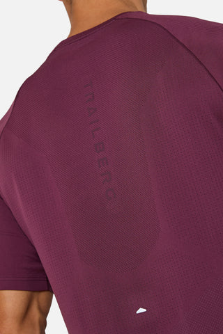 Trailberg Driftline Seamless T-Shirt | Deep Merlot