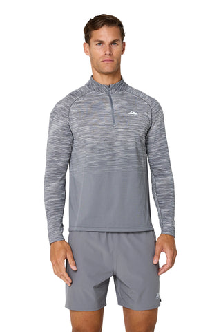 Trailberg Arc Seamless 1/4 Zip | Nightfall Grey