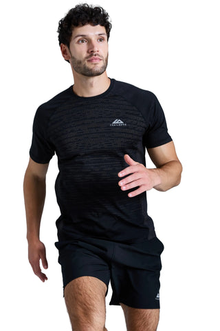 Trailberg Form Seamless Tee | Black/Moon Grey