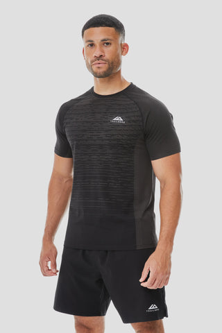 Trailberg Form Seamless Tee | Black/Moon Grey