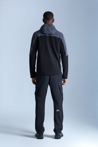 Trailberg Compass Micro Fleece Hood | Black/Volcano Grey