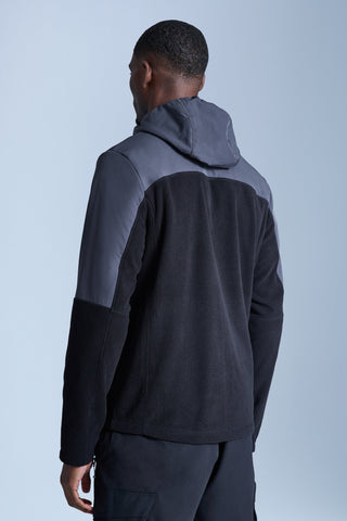 Trailberg Compass Micro Fleece Hood | Black/Volcano Grey