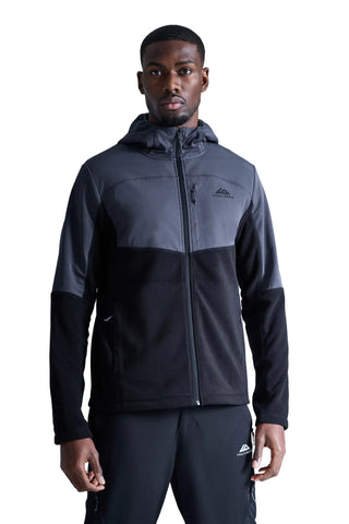 Trailberg Compass Micro Fleece Hood | Black/Volcano Grey