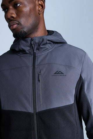 Trailberg Compass Micro Fleece Hood | Black/Volcano Grey