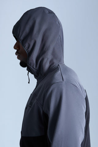 Trailberg Compass Micro Fleece Hood | Black/Volcano Grey