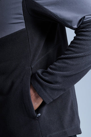 Trailberg Compass Micro Fleece Hood | Black/Volcano Grey