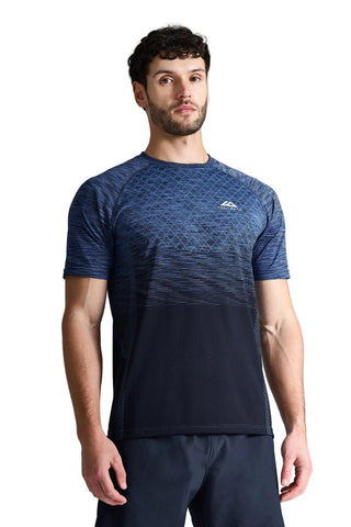 Trailberg Stride Seamless Tee | Deep Ocean/Aqua Eclipse