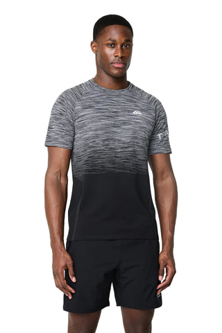 Trailberg Arc Seamless Tee | Black/Moon Grey